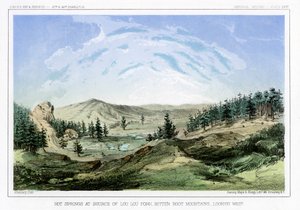 Hot Springs at Their Source in Lou Lou Fork, Bitterroot Mountains, Montana, USA