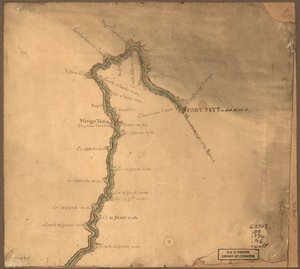 Map of the Ohio River from Fort Pitt