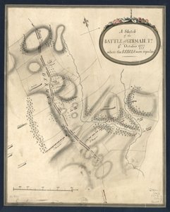 A Sketch of the Battle of Germantown, 4th October 1777, where the Rebels were Repulsed