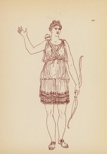 Ancient Greek Female Costume by John Moyr Smith