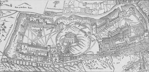 Nordens View of Windsor Castle, 1607 by John Norden