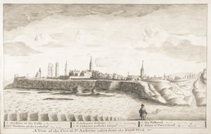 St Andrews Delineated - A view of the City of St Andrews taken from the North West by John Oliphant