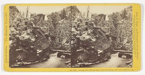 Nevada Fall (700 feet high), From Foot-Bridge, After Snow Storm in July, No. 1208 from the series 