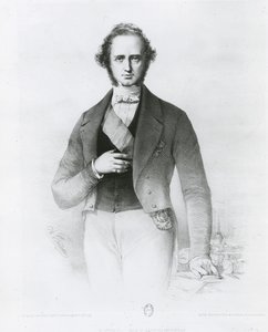 Portrait of Henry John Temple, Lord Palmerston, engraved by Collette