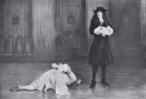 The Duke of Monmouth pleads for his life, illustration from 
