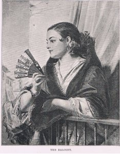 The balcony, from The Magazine of Art 1893, Cassell and Company by John Phillip