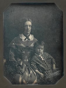 Elizabeth Bakewell James and Her Son, Frank B. James, ca. 1846 by John Plumbe Jr..