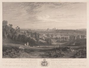 A View of Oxford from the Abingdon Road by John Pye