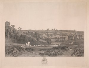 A View of Oxford from the Abingdon Road by John Pye