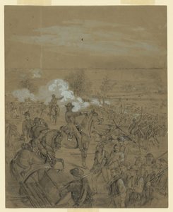 An Officer Directing His Troops into Battle by John R. Chapin