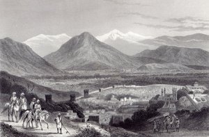 Cabul from the Bala Hissar, Engraved by J. Stephenson