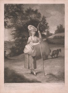 A Lady at Haymaking by John Raphael Smith