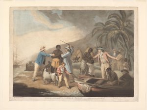 African Family Separated by European Slave Traders