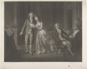 Portrait of Louise, Princess of Orange-Nassau, Willem I Frederik, King of the Netherlands, and Frederik, Prince of Orange-Nassau