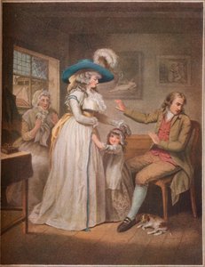 The Virtuous Parent. Laetitia Endeavours In Vain By Parents To Reconcile Her Parents by John Raphael Smith