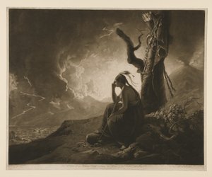 The Widow of an Indian Chief Watching the Arms of Her Deceased Husband by John Raphael Smith