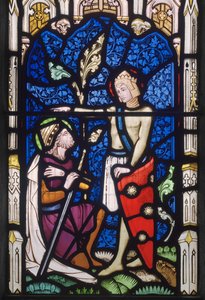 Window with Two Male Saints