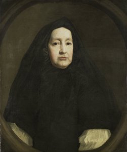Portrait of Katharine Elliot, Dresser of Duchess Anne of York and First Woman of the Bedchamber of Queen Mary of Modena by John Riley (copy after)
