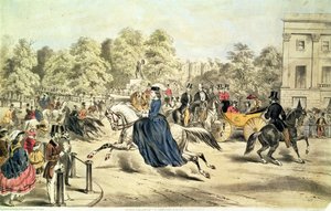 Riding in Rotten Row, Hyde Park