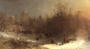 The Curling Match by John Ritchie