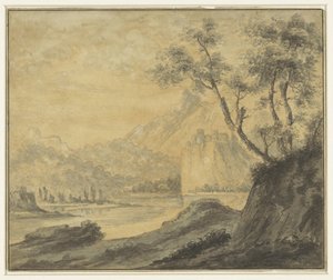 River Landscape with Rocks