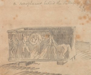 A Sarcophagus Behind the Palace by John Robert Cozens