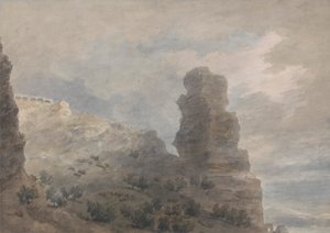 A View from the Inn at Terracina by John Robert Cozens