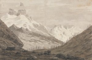 Between Chamonix and Martigny by John Robert Cozens