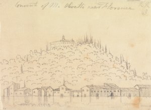 Convent of Monte Olivetto near Florence by John Robert Cozens