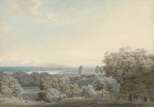London from Greenwich Hill by John Robert Cozens