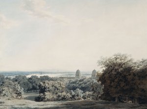 London from Greenwich Hill by John Robert Cozens