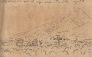 Part of Mt. Vesuvius from the Loggia at the Villa, Portici, August 22 by John Robert Cozens