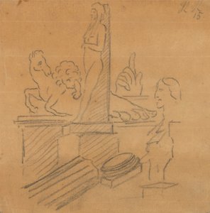Statues and Ruins by John Robert Cozens