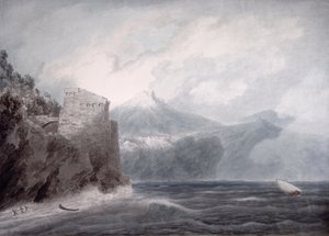 The Castle of Salerno, near Cetara by John Robert Cozens