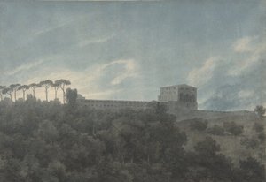 View of the Villa Lante on the Janiculum in Rome