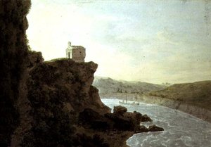 View on the Tiber near Ponte Molle, three miles from Rome