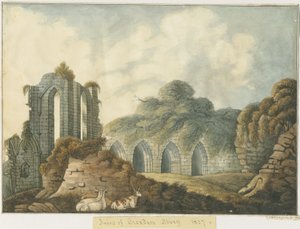 Croxden Abbey: Water Colour Painting