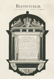 Tablet in Blithfield Church - Sir Hervey Bagot, Bart.