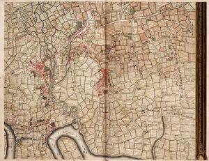 Map of Bow, Stratford, Blackwall and Plaistow by John Rocque