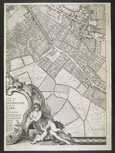 Plan of London, Part of Lock fields, A plan of the cities of London and Westminster, and borough of Southwark; From an actual survey, taken by JOHN ROCQUE, Land-Surveyor, and Engraved by John Pine