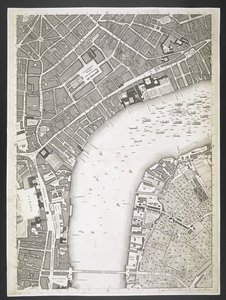 Plan of London, The Strand, Westminster Bridge