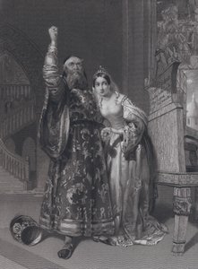 Marino Faliero, Doge of Venice, threatening vengeance for the libelling of his wife, Aluycia Gradenigo
