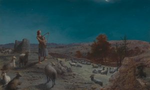 David, the Future King of Israel, While a Shepherd at Bethlehem
