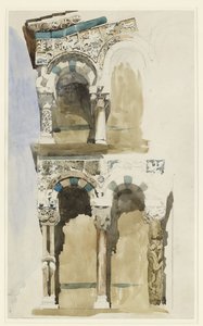 Part of the Façade of the Destroyed Church of San Michele in Foro, Lucca, 30 June - 1 July 1846 by John Ruskin