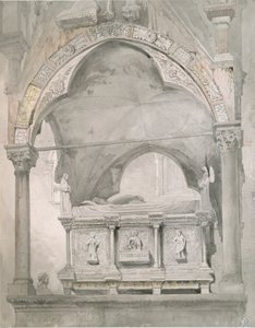 Study for the Tomb of Mastino II della Scala at Verona, 1852