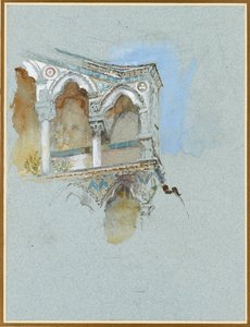 Study of Pisan Gothic Part of the Façade of San Michele in Borgo, Pisa