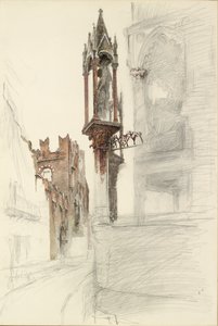 Study of a Niche surrounding the Tomb of Cansignorio della Scala at Verona