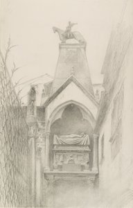 Study of the Tomb of Can Grande della Scala at Verona by John Ruskin