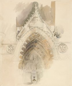 The Northern Arch of the West Entrance of Amiens Cathedral, 17-18 May or 23 September 1856 by John Ruskin