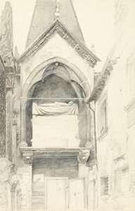 The Tomb of Cangrande I della Scala, Verona, 28 May-29 June 1869 by John Ruskin